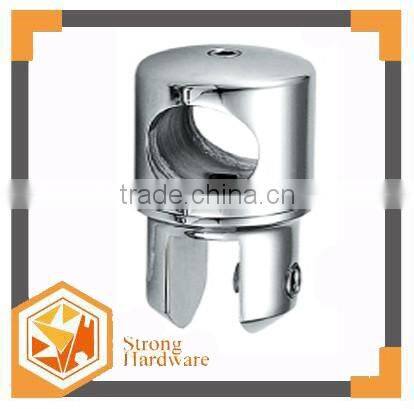 Bathroom 3 way stainless steel tube pipe connector ,round pipe clamp hinges