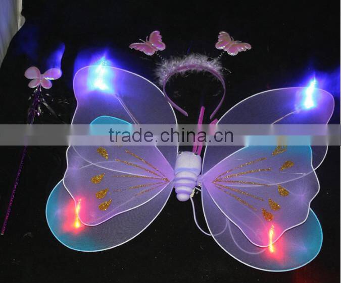 2015 fairy wing / angel wing / butterfly wing set/led light toy
