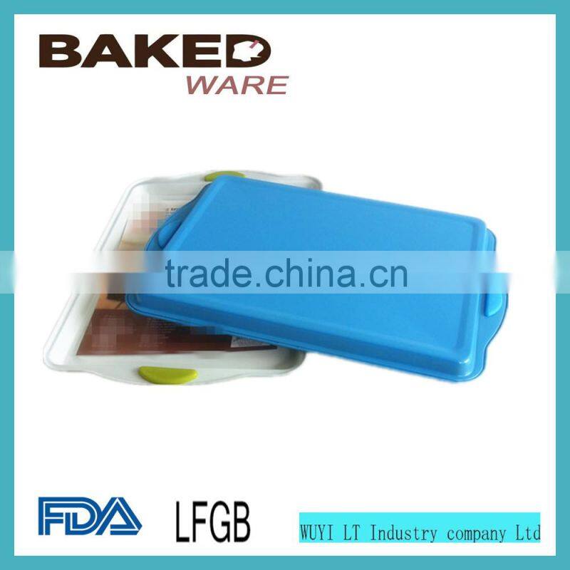 nonstick frying pan shapes square fry pan with silicone handle