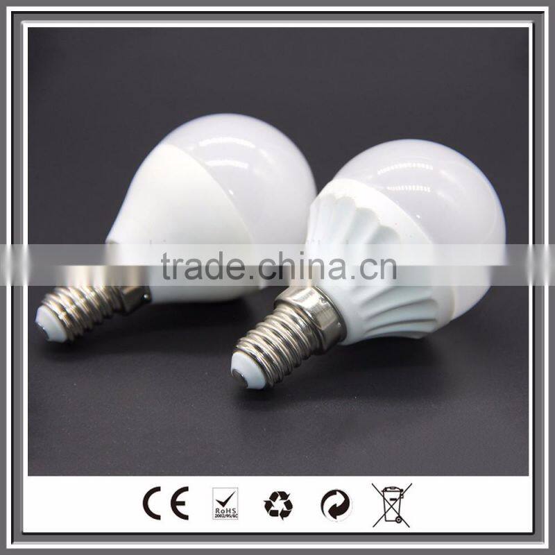 China manufacturing led bulb 6w energy saving PC plastic led light bulb P45 CE