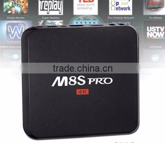 Tv box android 5.1 KODI 16.0 Metal Case M8S PRO Amlogic S905 Android tv box world best selling ott tv box