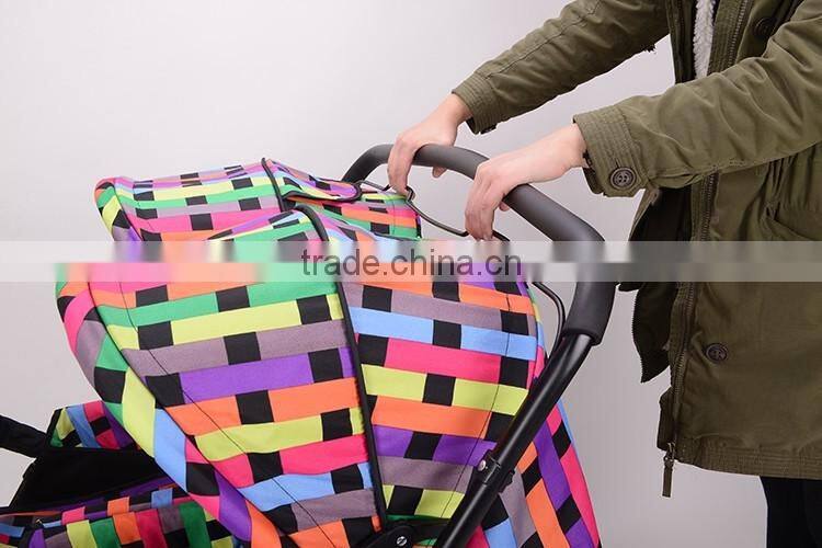 European Market Top Quality Twins Baby Stroller|Baby Carriage with Bidirectional Handle