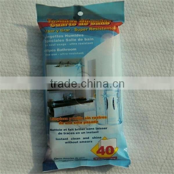 toilet cleaning wet wipes in canister, wet tissue for toilet cleaning
