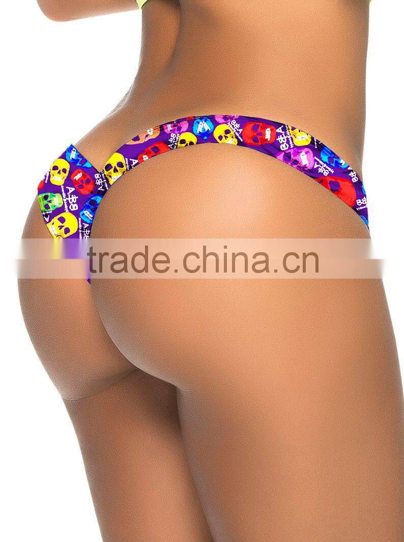 A37 Best selling colorful skull women underwear mature ladies sexy underwear lingerie sexy mature women lingerie