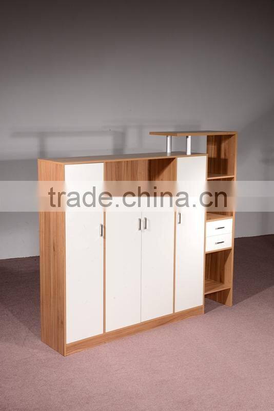 HC-M023 modern white office chipboard wooden file cabinet furniture