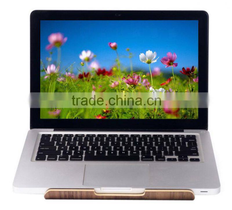 Hot selling laptop wood holder for macbook, tablet wood stand holder