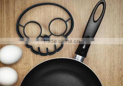 Alibaba China cheap silicone Omelette,Skull shape silicone egg mold