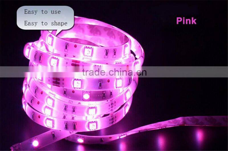 LED colorful Light Strip 5050 SMD 12V 30 lights RGB lights strips (waterproof) 5 m 150 lights +44-key controller +power supply
