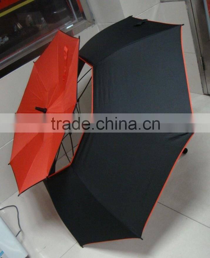 2016 big golf size double canopy reversible windbreaker umbrella