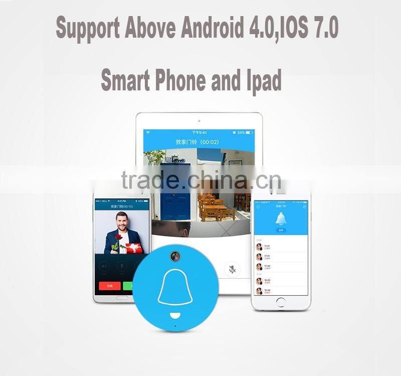 h.264 720p wifi ip camera doorbell 2016 wireless doorbell app control long range wireless doorbell