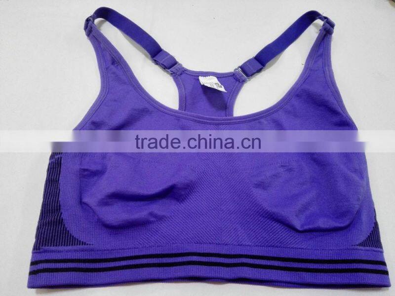 sexy woman wireless Y- back sports bra yoga wear girl sport seamless bra