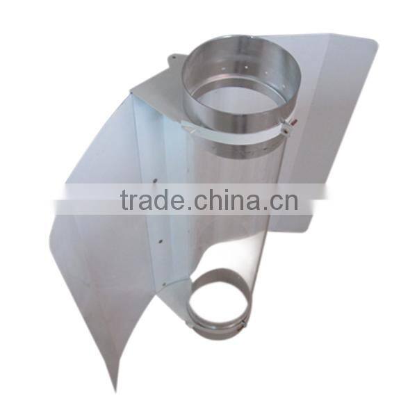 hydroponics 6" air cool tube reflector with small wing