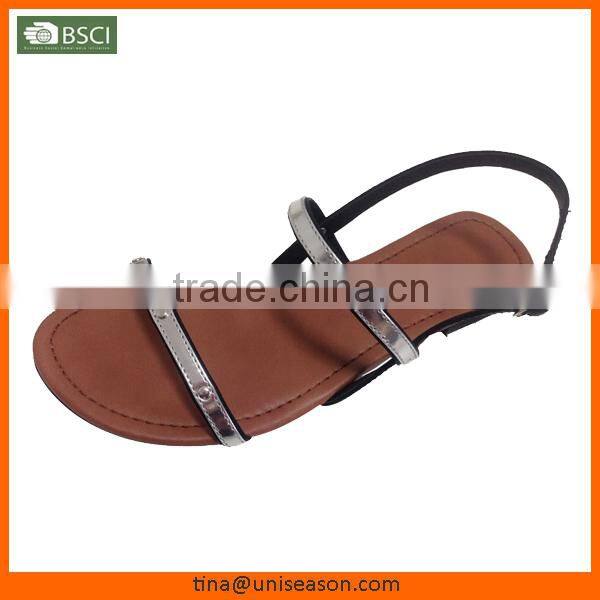 Popular summer new design flat sandal 2015