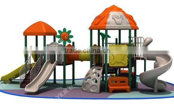 Attractive shape durable and safe plastic type used outdoor playground equipmenet for sale