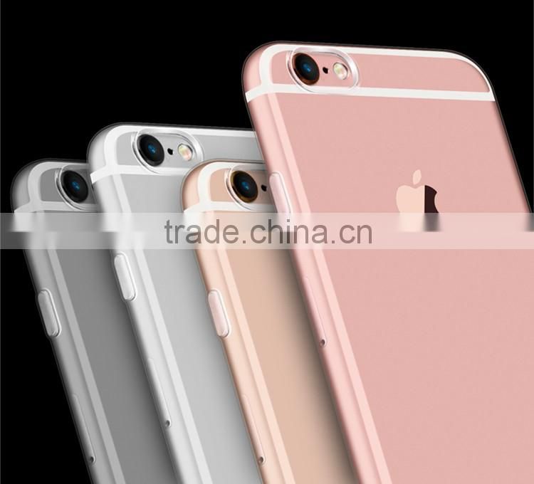Hot Sell Transparent Soft TPU Case Silicone Cover for iPhone 6 6s for iphone 7 and iPhone 7 Plus Ultra Thin Mobile Phone Case