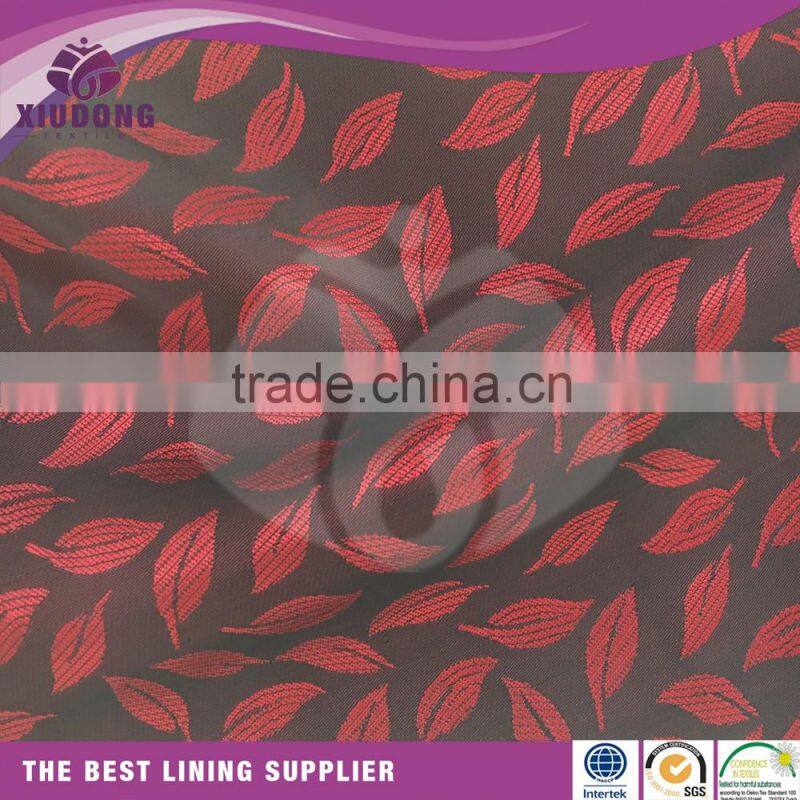 jacquard patterned viscose suit lining fabric for garment