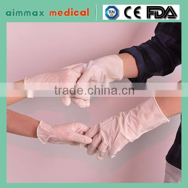 Disposable vinyl powder free latex exam medical gloves CE,ISO, FDA