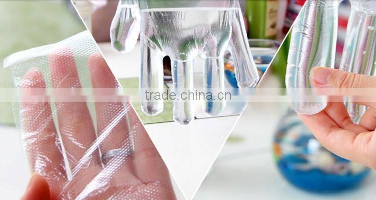 2015alibaba China reusable Wholesale cheap clear plastic customized disposable cooking gloves