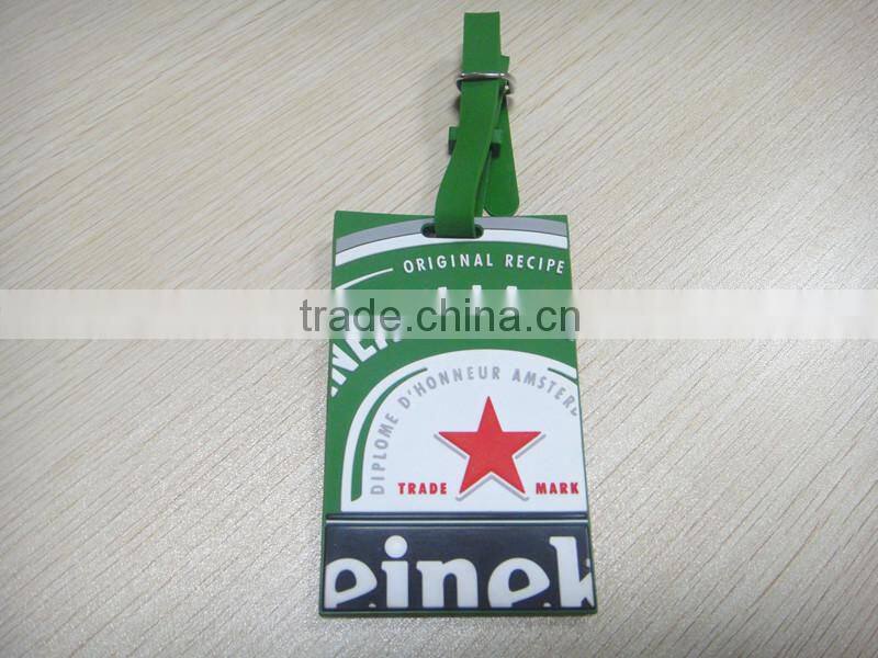 2D Embossed Soft PVC Luggage Tag;Bulk Cheap Personalized Luggage Tag;3d PVC Luggage Tag