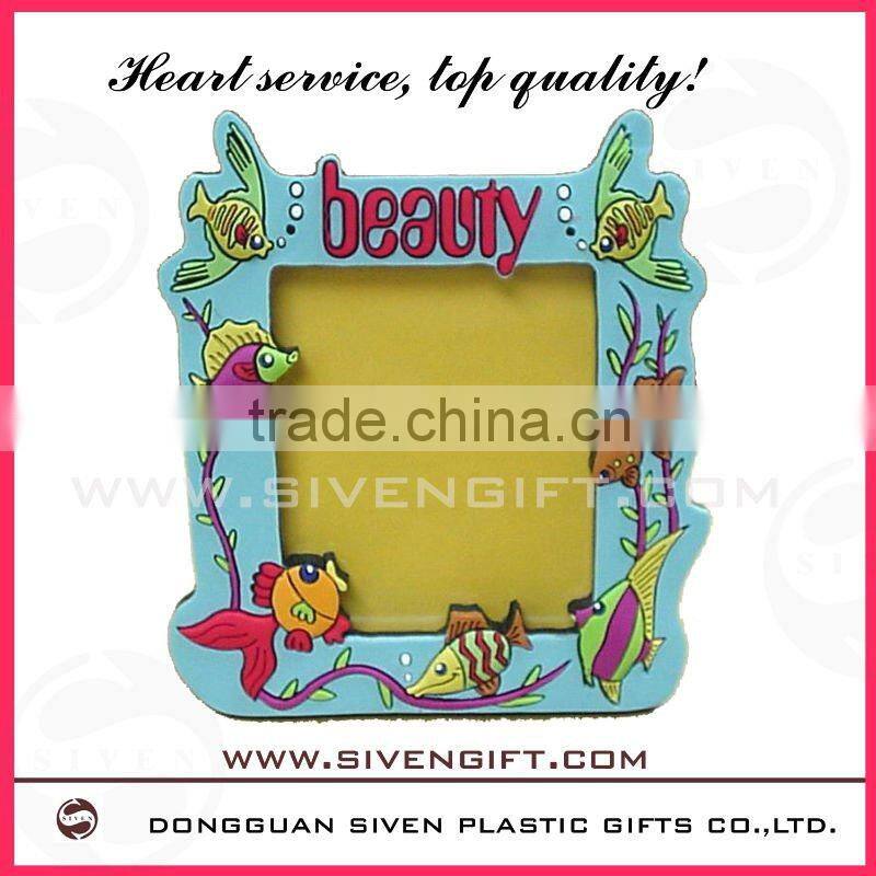 cartoon lion design soft pvc photo frame