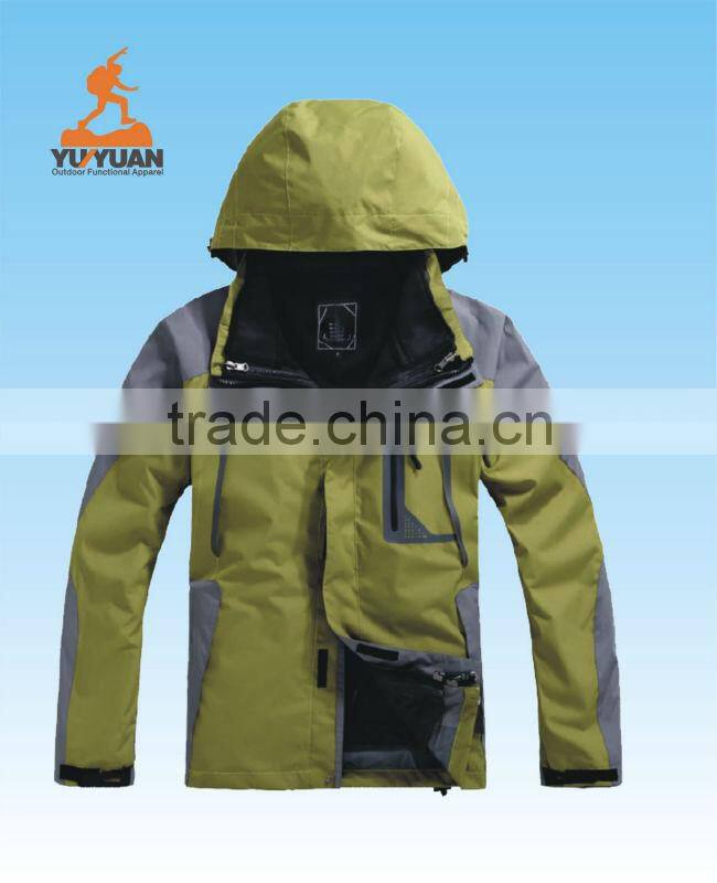 Functional seamless mens hoody sports outdoor ski wear