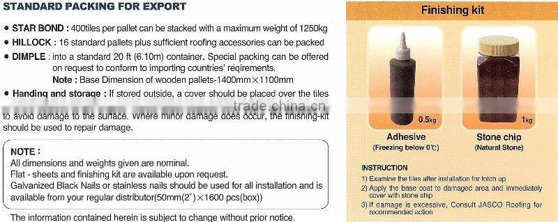 Stone Coated Steel Roof Tile (STAR-BOND)