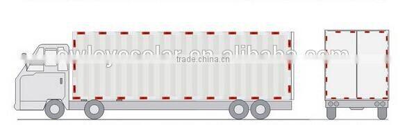 hi vis vehicles red&white rear reflective equipment, side marker reflector