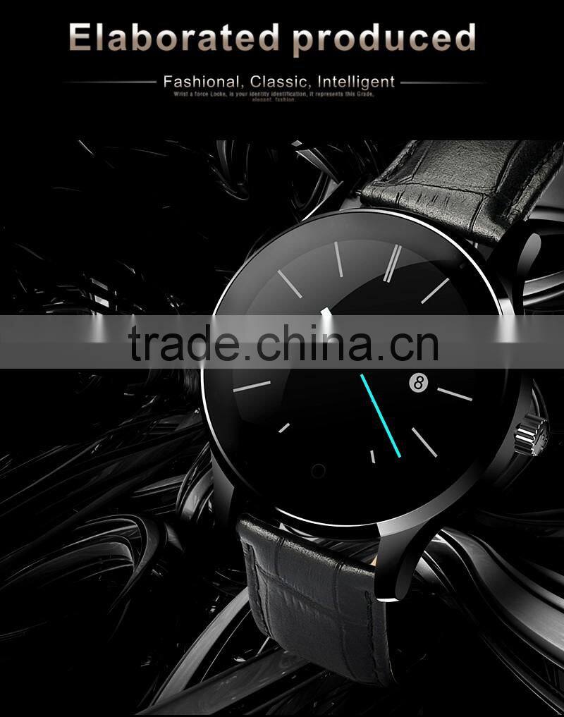 Luxurious watch 1.22" IPS Round Screen MTK2502 Heart Rate Monitor Waterproof Smart Watch K88H For Android and IOS