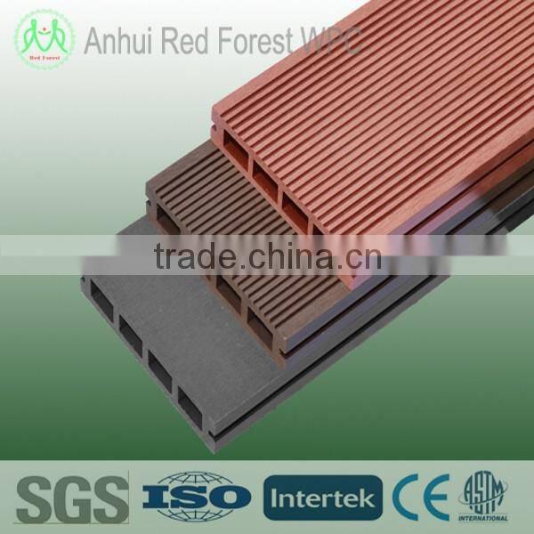 recycle material bamboo plastic composite floor deck wpc