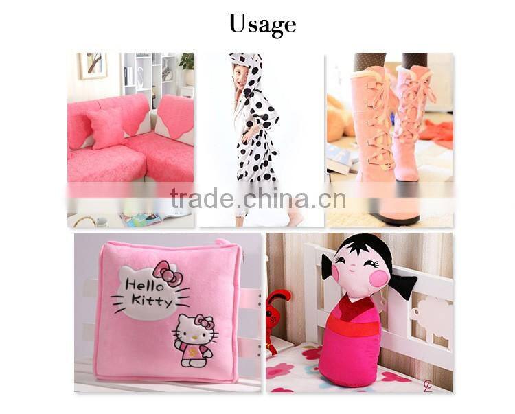 Home textile fabric High Quality wholesale price 100% Polyester short plush fabric