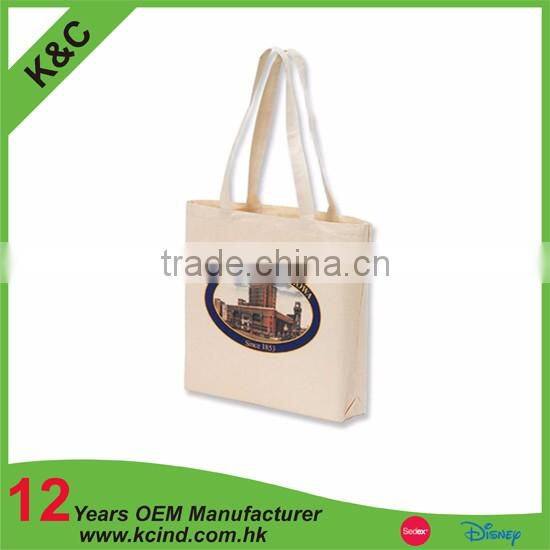 custom color free sample canvas shopping bag gift bag