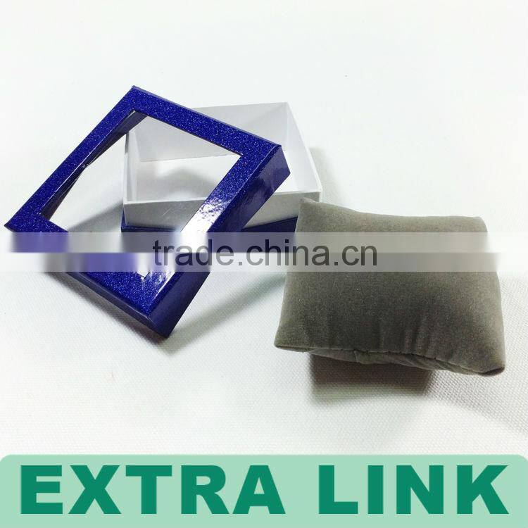 Royal Clear PVC Kraft Paper Pillow Watch Jewelry Display Box