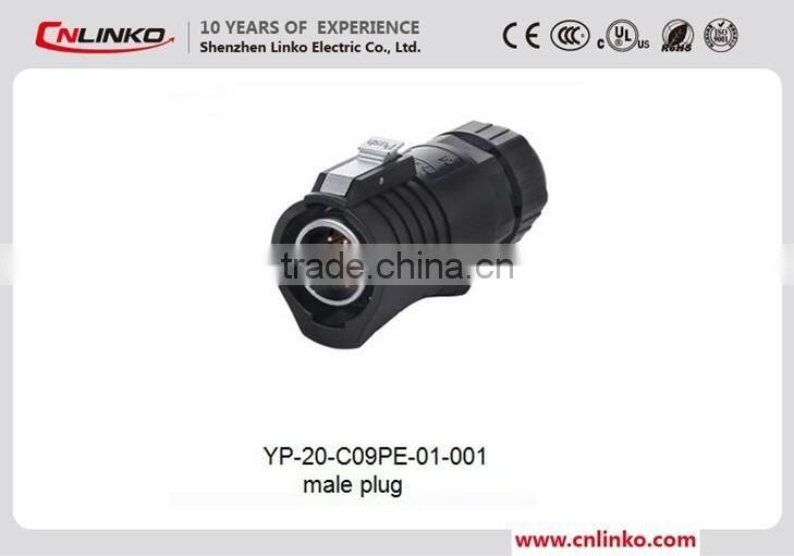 IP67 Waterproof Welding Plug and Sockets Connector PIN Connector 9, for Audio Amplifier Connector