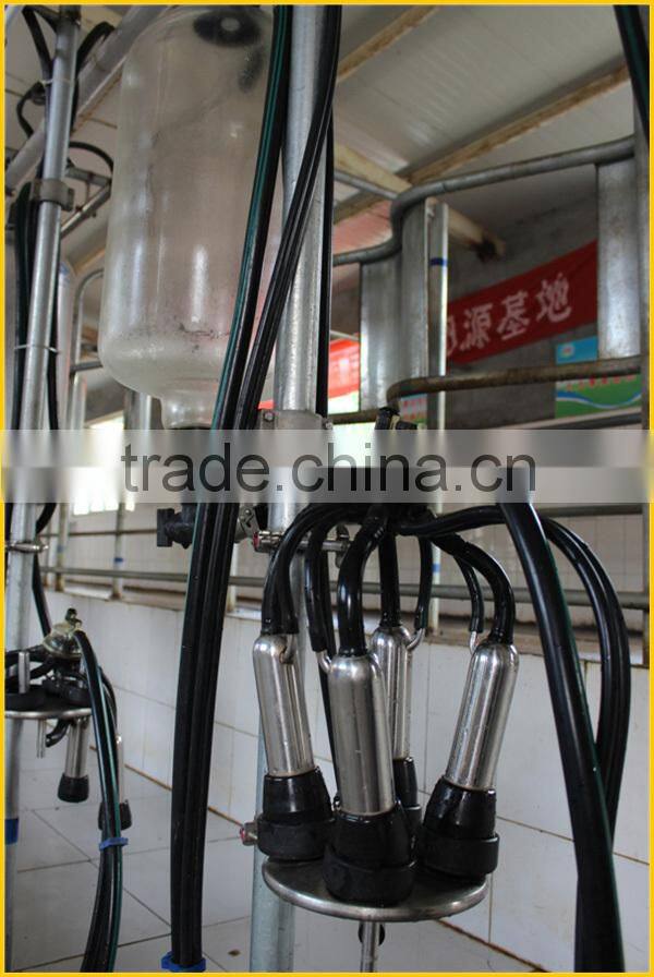 center-channeled milking machine hall