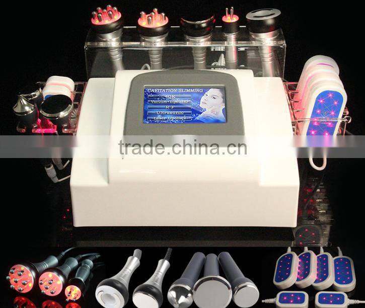 YL-VS08 7 IN 1 Ultrasonic Cavitation Vacuum RF weight lost machine with CE Standard