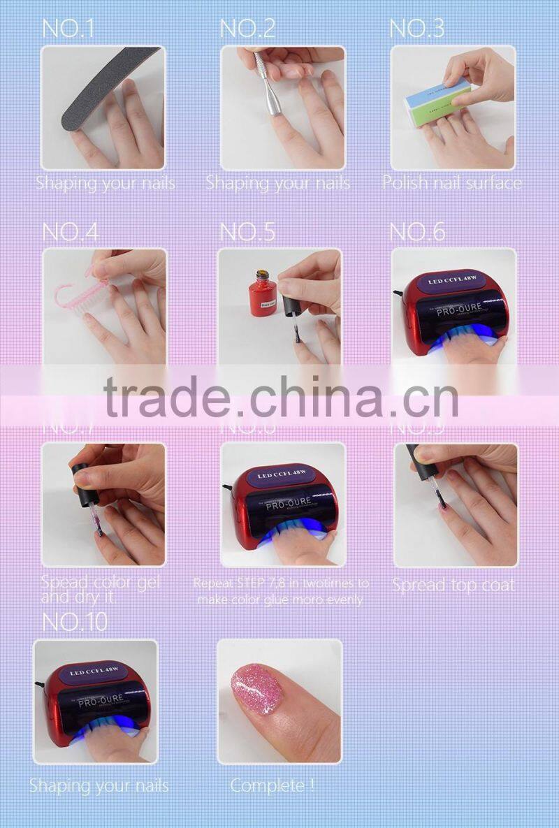 Hot sell finger toe gel curing OEM ODM professional 48W auto sensor ccfl uv lamp