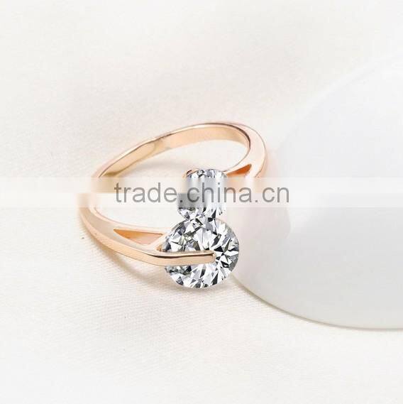 2014 Latest Fashion Trend Elegant Elephant Engagement Brass Finger Ring