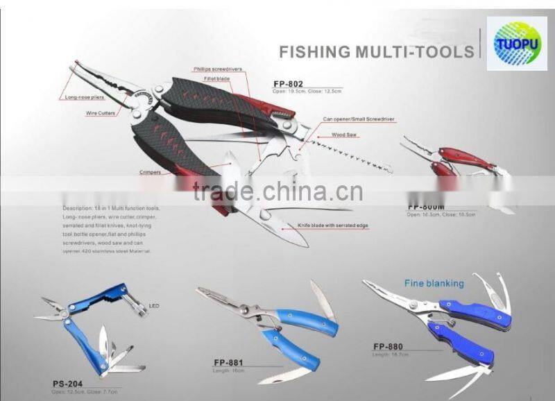 Hot sell lure fishing pliers,multi -function fishing lures pliers in sale