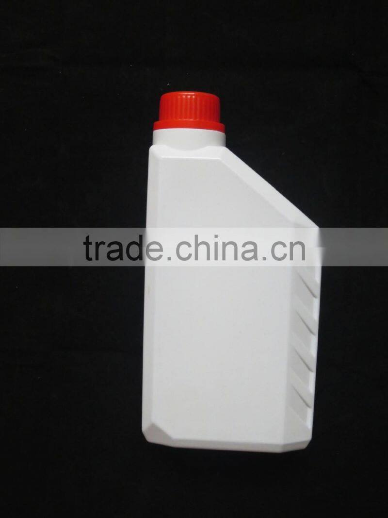 1 liter White hdpe lubricating oil plastic bottle