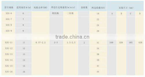 Hanging centre drive mud scraper for sludge treatment