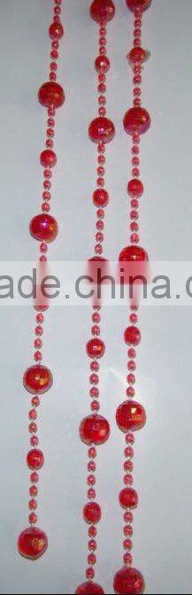 Plastic bead curtain