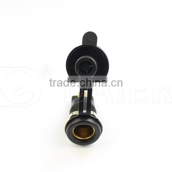 12V Auto Socket With Hexagonal Nut And Waterproof Merit Cover