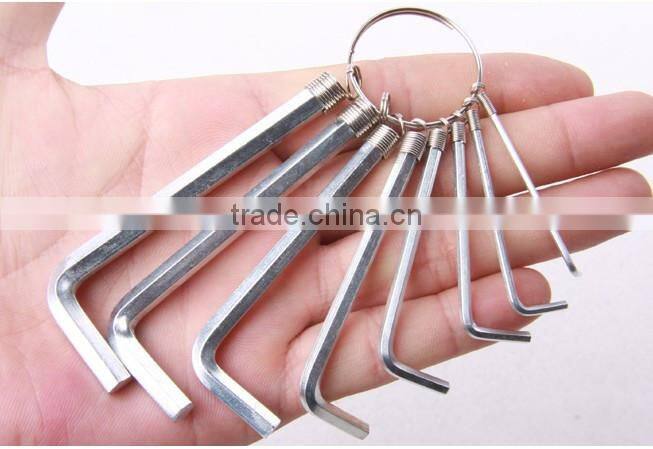 7 pcs L Wrench Hex Allen Wrench Hexagon Key Tool