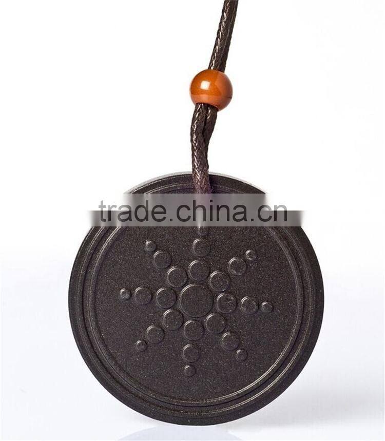 Quantum Scalar Energy Pendant Health Necklace Lava Material