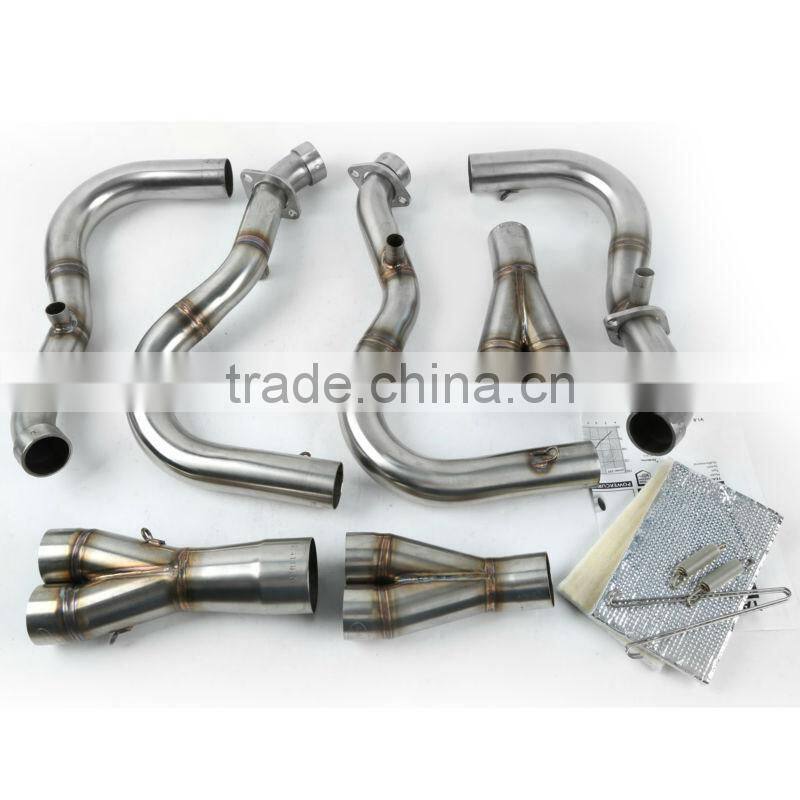 For Yamaha YZF R1 2002-2003 Motorcycle Exhaust Pipe LASER WORKS downpipes (option for Duo-Tech / Hotcam slip-on)