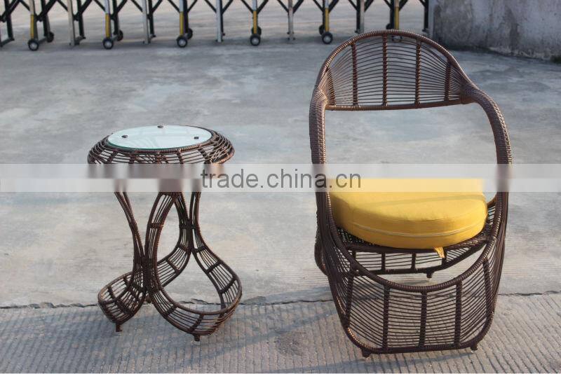 Outdoor Coffee Shop Wicker Table And Chairs Furniture