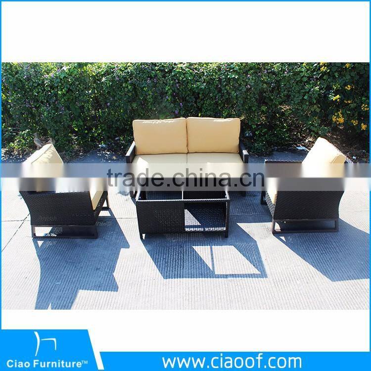 Hot Sell New Design Cheap Poly Rattan Sofa