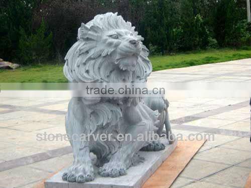 Garden Lion Stone Sculpture