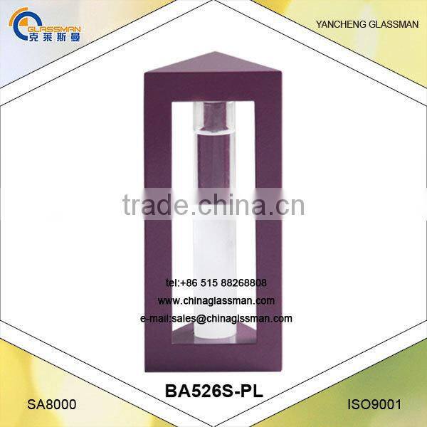 Weather Forecast Glass With Wooden Base BA214