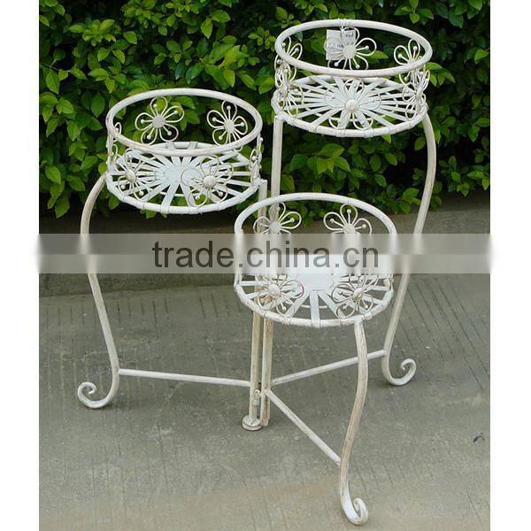 Anti-rust 3 Tier Metal Planter Stand Pots